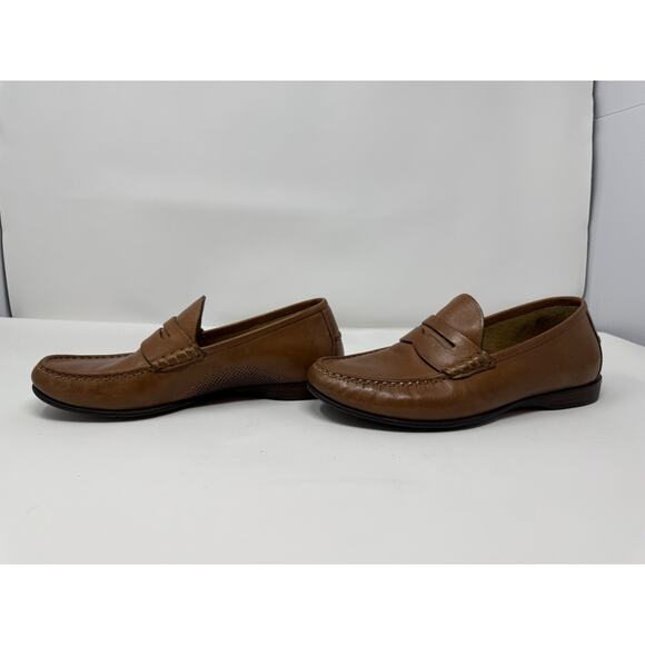 Cole Haan Grand Laser Penny Loafer British Tan 8.5 Preppy - Picture 2 of 7